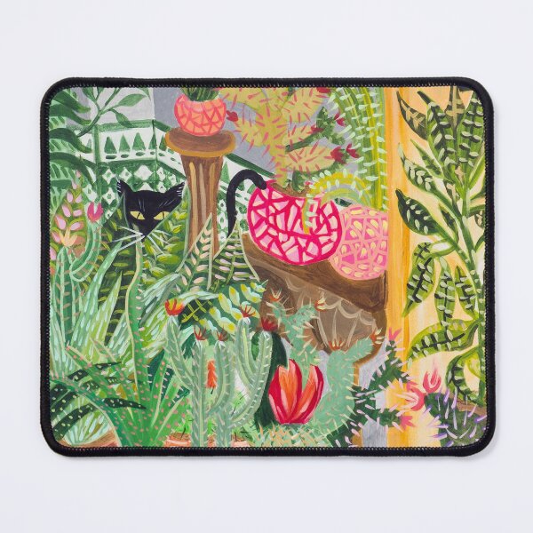 Item preview, Black cat in the garden designed and sold by MarinaSotiriou.