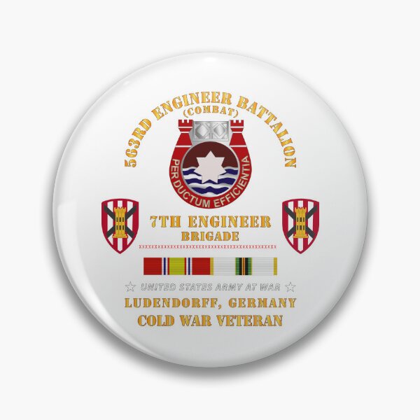 Item preview, Army - 563rd Engineer Bn, 7th Eng Bde, Ludendorff, Germany w COLD SVC X 300 designed and sold by Military Insignia Products.