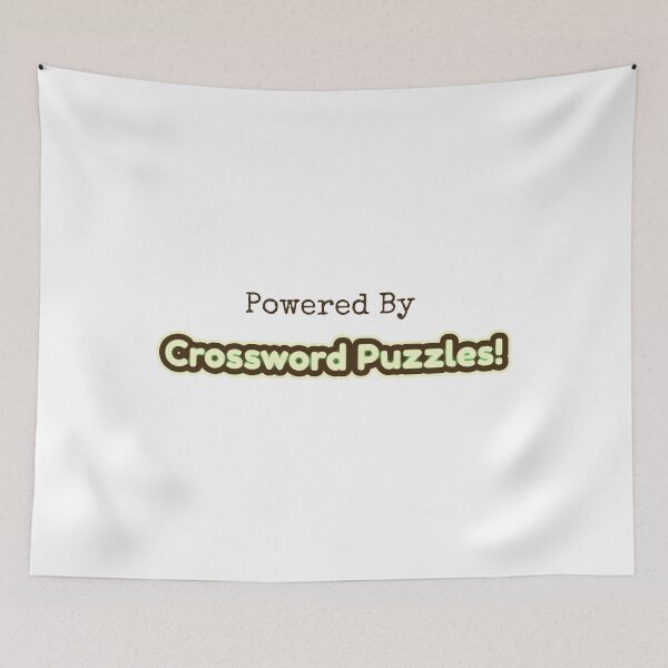 Item preview, Powered By Crossword Puzzles designed and sold by cooldesignsalot.