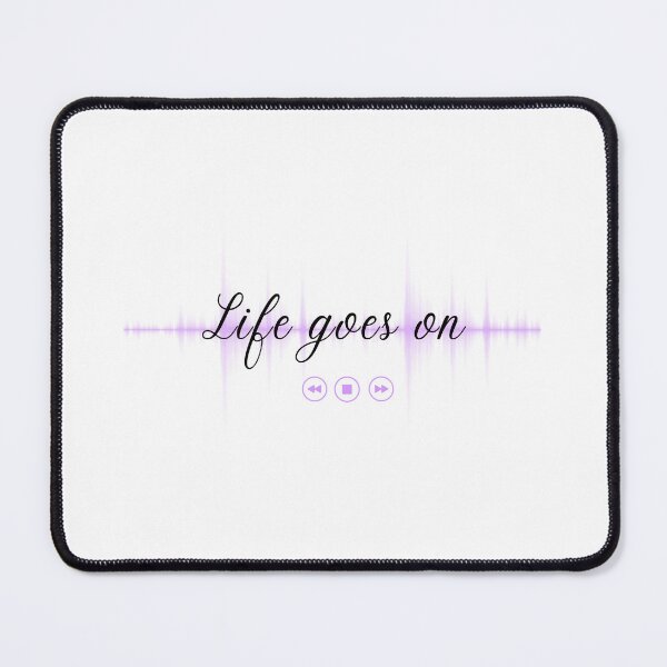 Item preview, Life Goes On BTS Lyrics Minimalist Black Print designed and sold by Winterlock.