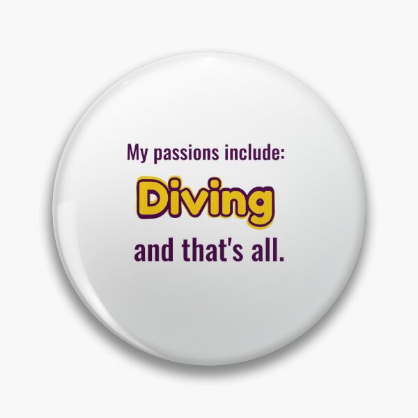 Item preview, Diving is my passion designed and sold by cooldesignsalot.
