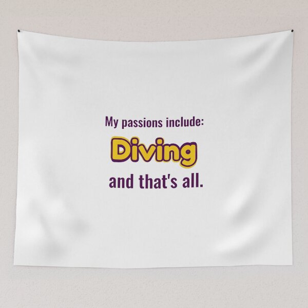 Item preview, Diving is my passion designed and sold by cooldesignsalot.