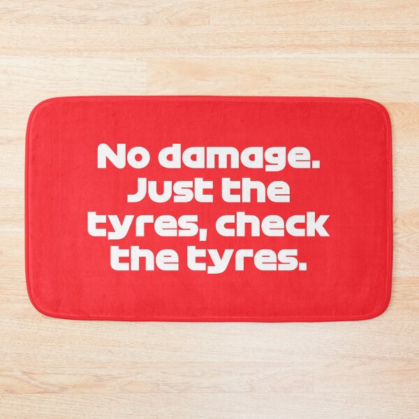Item preview, SAI. No Damage, Just The Tyres (Red BG) - Best Team Radio Spanish GP 2022 designed and sold by FilipeFerreira.