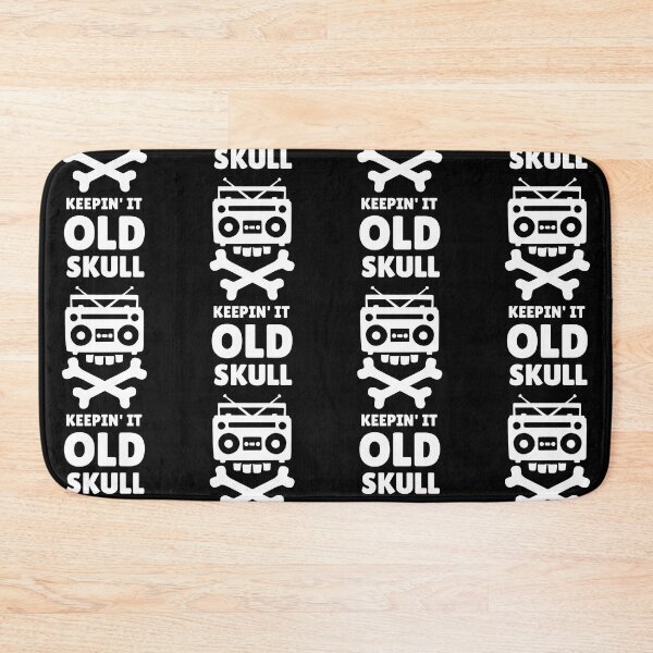 Item preview, Keepin' It Old School - Cassette Tape Skull - White designed and sold by tapeisdamessage.