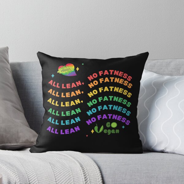Item preview, All Lean No Fatness - Colorful Typography designed and sold by SBWorld.