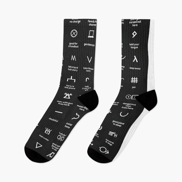 Item preview, Hobo Symbols (Black) designed and sold by SelentingArts.