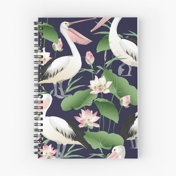 Item preview, ' Pelicans in Lotus flower pond ' designed and sold by MARYMAXMAC.