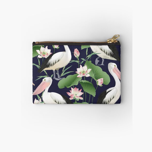 Item preview, ' Pelicans in Lotus flower pond ' designed and sold by MARYMAXMAC.