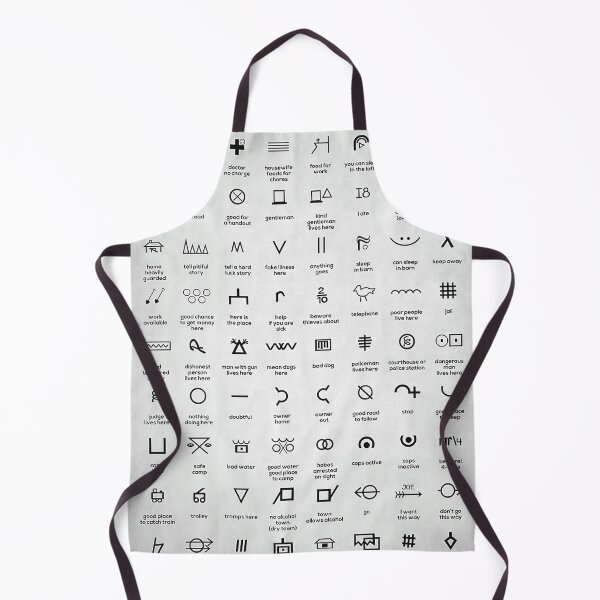 Item preview, Hobo Symbols (White) designed and sold by SelentingArts.