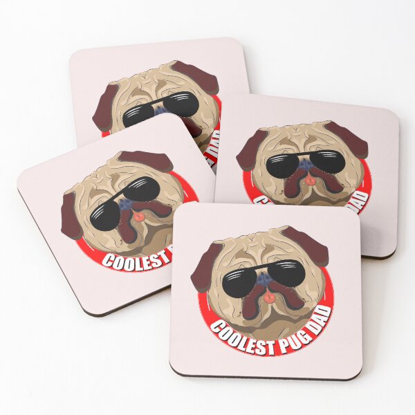 Item preview, Coolest Pug Dad Ever designed and sold by Pugstuff.