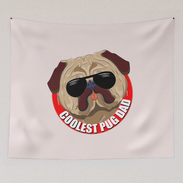 Item preview, Coolest Pug Dad Ever designed and sold by Pugstuff.