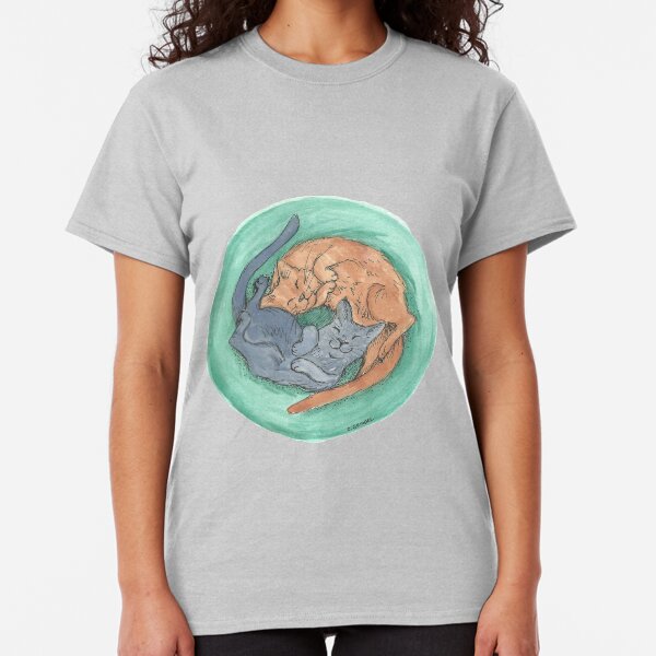 Lazy Cats - Watercolor Classic T-Shirt