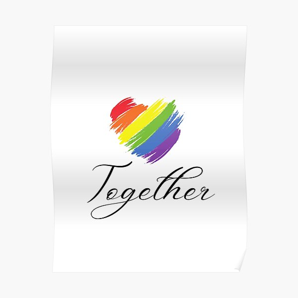 Live Together Posters Redbubble