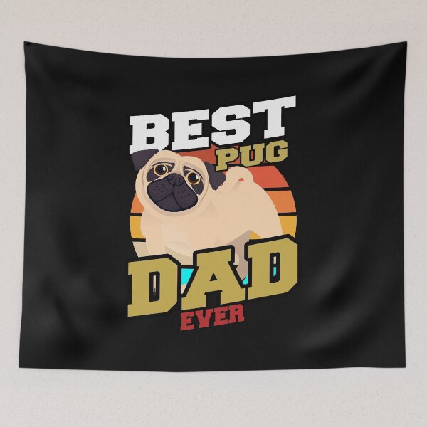 Item preview, Best Pug Dad Ever Cool Pug Dad designed and sold by Pugstuff.