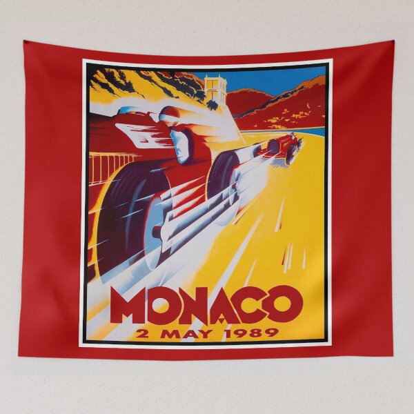 Item preview, MONACO: Vintage Grand Prix Auto Racing Print designed and sold by posterbobs.