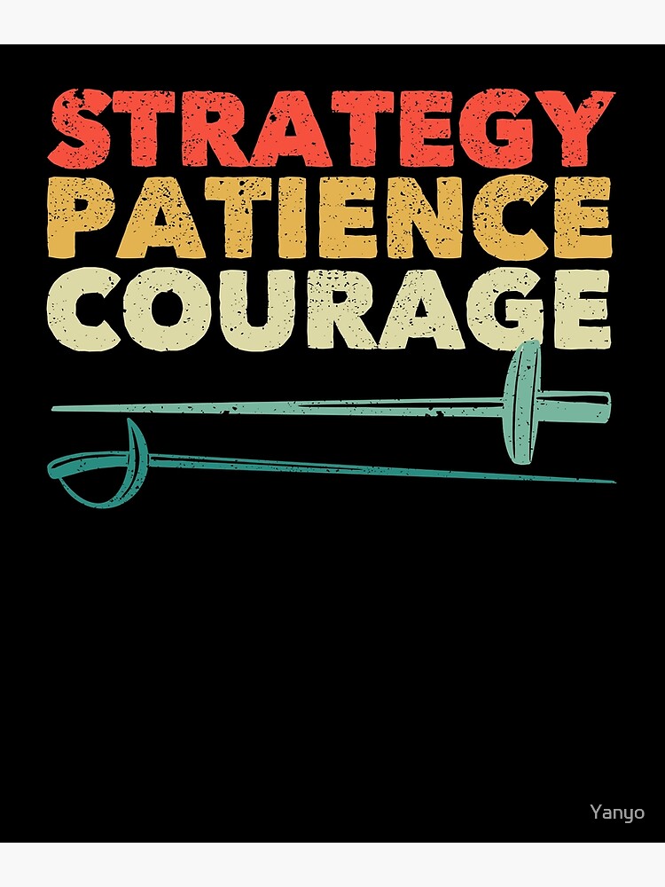 "Fencer foil epee saber fencing strategy" Poster for Sale by Yanyo