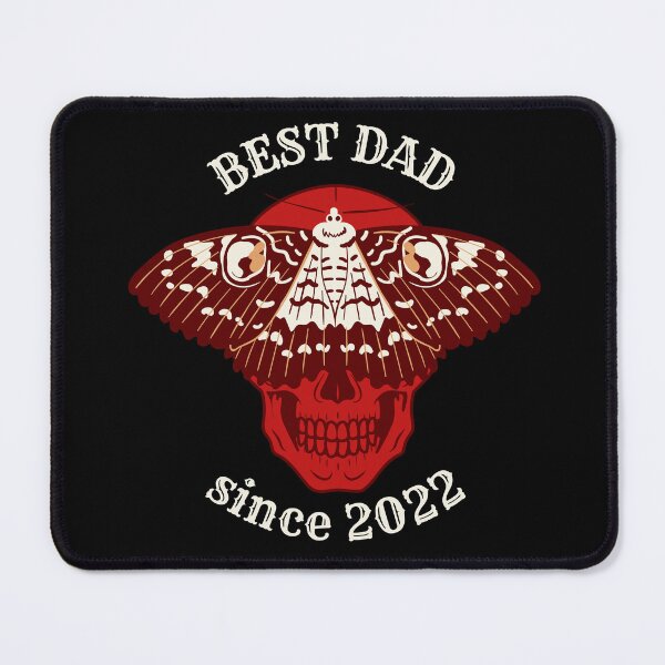Item preview, BEST DAD since red-cream skull-butterfly designed and sold by KS-Y.