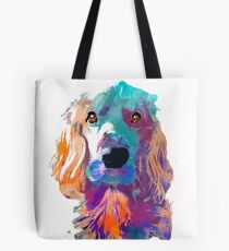 cocker spaniel watercolor pet portrait | Ma'am Tote Bag