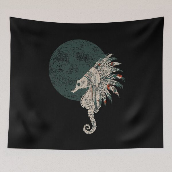 Item preview, seahorse native night designed and sold by somatosis.