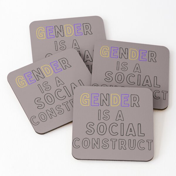 Item preview, Gender is a Social Construct designed and sold by thenerdyburrow.