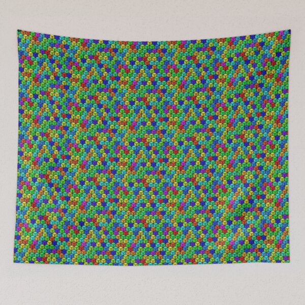 Item preview, Rainbow Cube pattern designed and sold by ianablakeman.