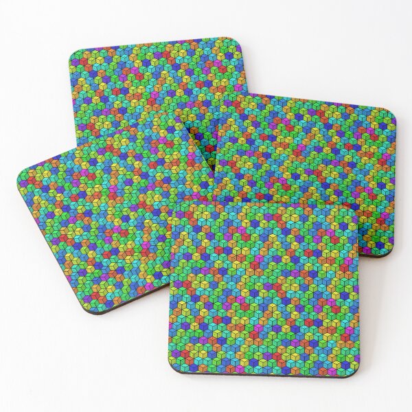 Item preview, Rainbow Cube Dice Pattern designed and sold by ianablakeman.
