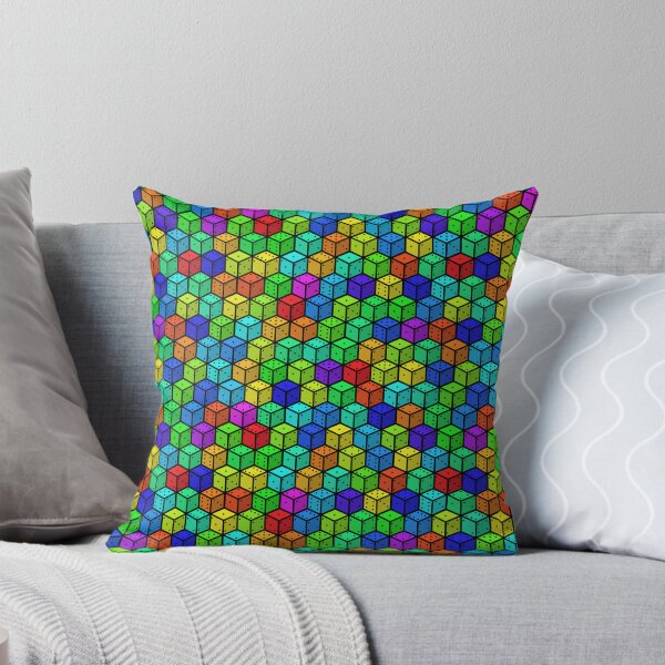 Item preview, Rainbow Cube Dice Pattern designed and sold by ianablakeman.