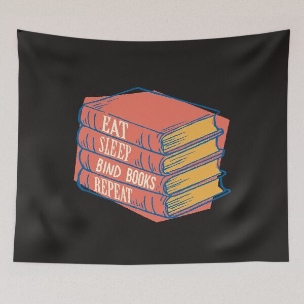 Item preview, Bookbinder Book Pile Art designed and sold by MrEddie10.