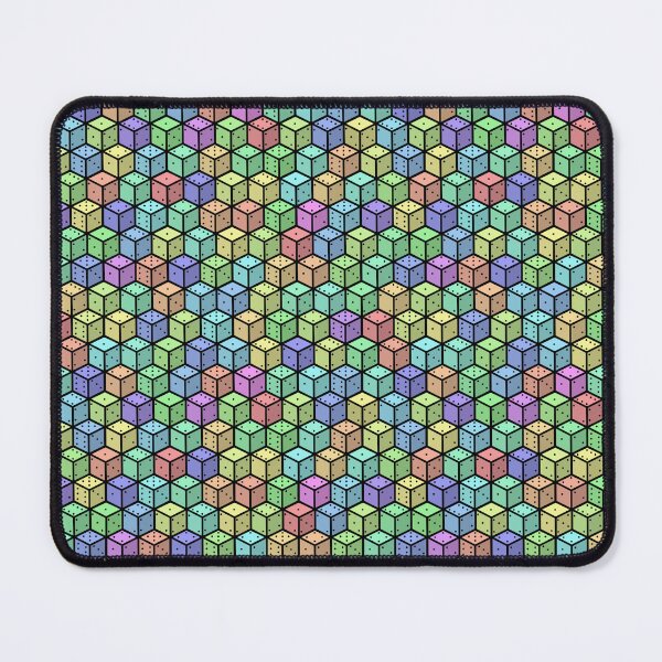 Item preview, Pastel Rainbow Cube Dice Pattern designed and sold by ianablakeman.