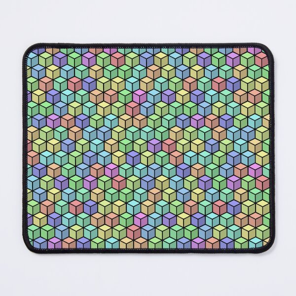 Item preview, Pastel Rainbow Cube Pattern designed and sold by ianablakeman.