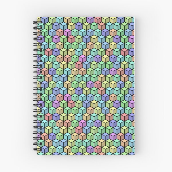 Item preview, Pastel Rainbow Cube Pattern designed and sold by ianablakeman.
