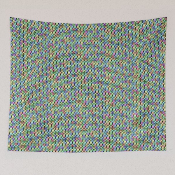 Item preview, Pastel Rainbow Cube Pattern designed and sold by ianablakeman.