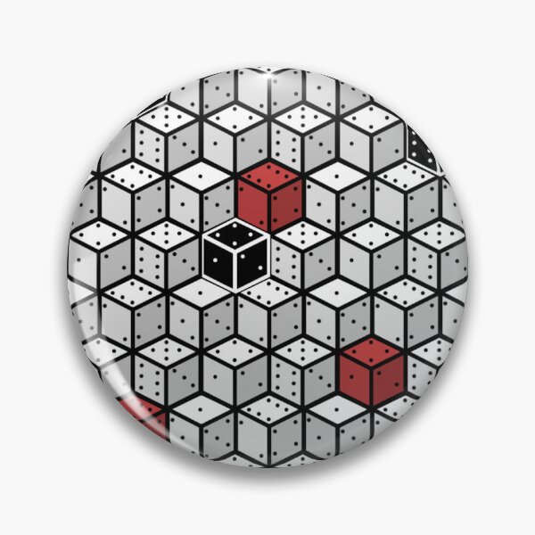 Item preview, Accented Monochromatic Cube Dice Pattern designed and sold by ianablakeman.
