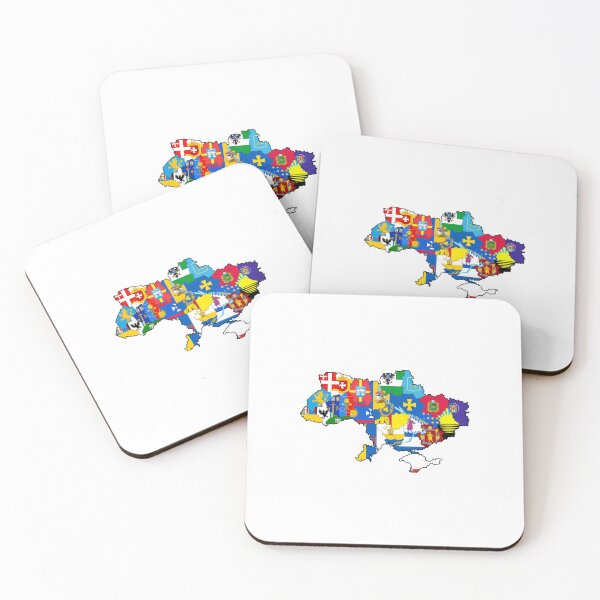 Item preview, Map of Ukraine with coats of arms of all regions designed and sold by Rashkin.