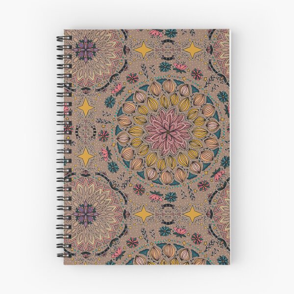 Item preview, Colección Maximalist Folk Art Mandala Mushroom Brown designed and sold by Kristi Duggins.