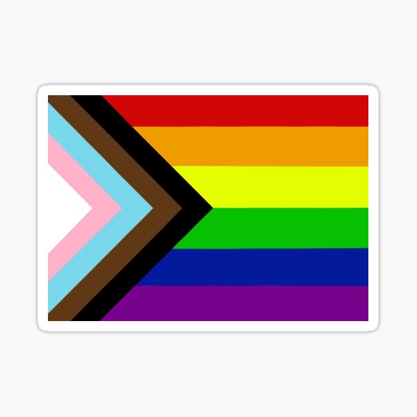 Progressive Pride Flag Sticker For Sale By Thecolorfulq Redbubble