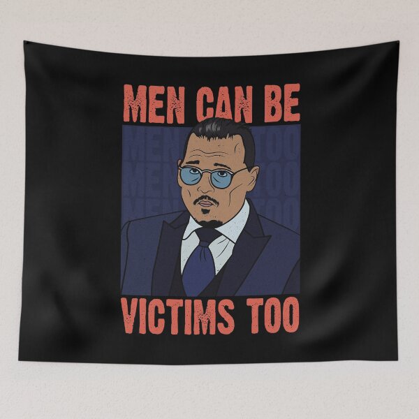 Item preview, Men can be victims too, Justice for Johnny Depp designed and sold by ActiveNerd.