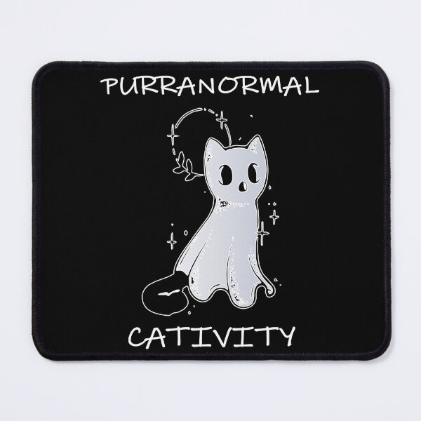 Item preview, purranormal cativity cute kitty ghost, funny cat designed and sold by XXgooddeedXX.