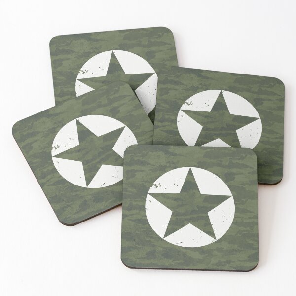 Item preview, Military Star Vintage White V02 designed and sold by Lidra Zehcnas.