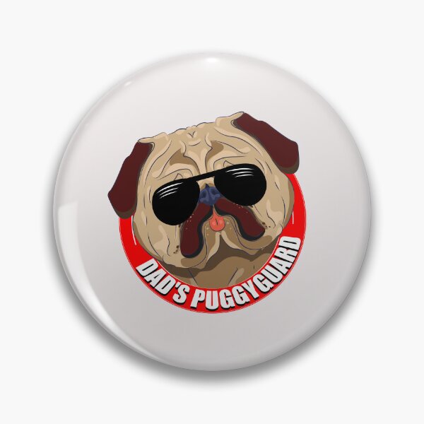 Item preview, Dad's Puggyguard Pud Bodyguard designed and sold by Pugstuff.