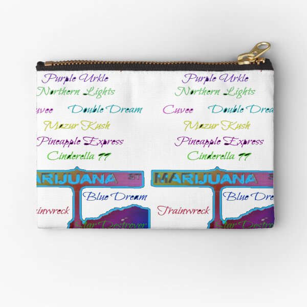 Marijuana St. - Strains Zipper Pouch