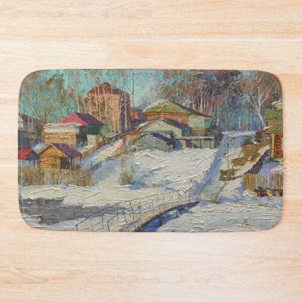 Artikelvorschau, Winterlandschaft im russischen Dorf entworfen und verkauft von Rashkin.