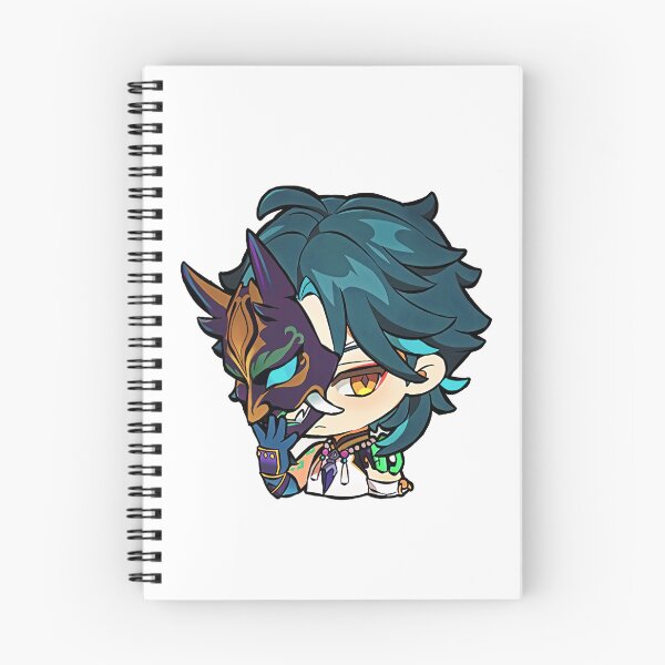 Aperçu de l'œuvre Xiao - Genshin Impact Chibi masqué mignon créée et vendue par Omagatoki.
