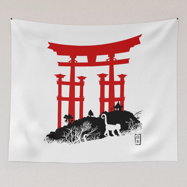 Item preview, red torii in japan designed and sold by albertocubatas.