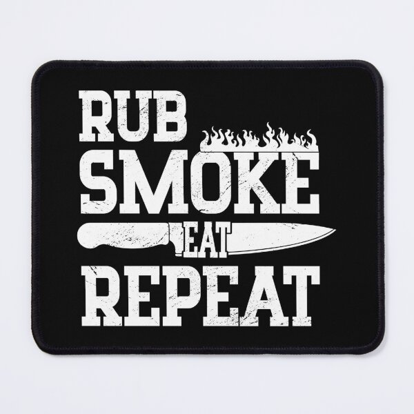 Item preview, Rub Smoke Eat Repeat BBQ Lover Barbeque Grilling Grill Dad designed and sold by haselshirt.