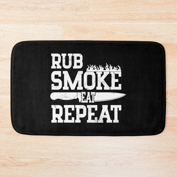 Item preview, Rub Smoke Eat Repeat BBQ Lover Barbeque Grilling Grill Dad designed and sold by haselshirt.