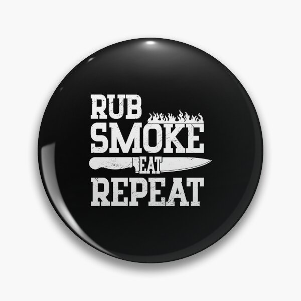 Item preview, Rub Smoke Eat Repeat BBQ Lover Barbeque Grilling Grill Dad designed and sold by haselshirt.
