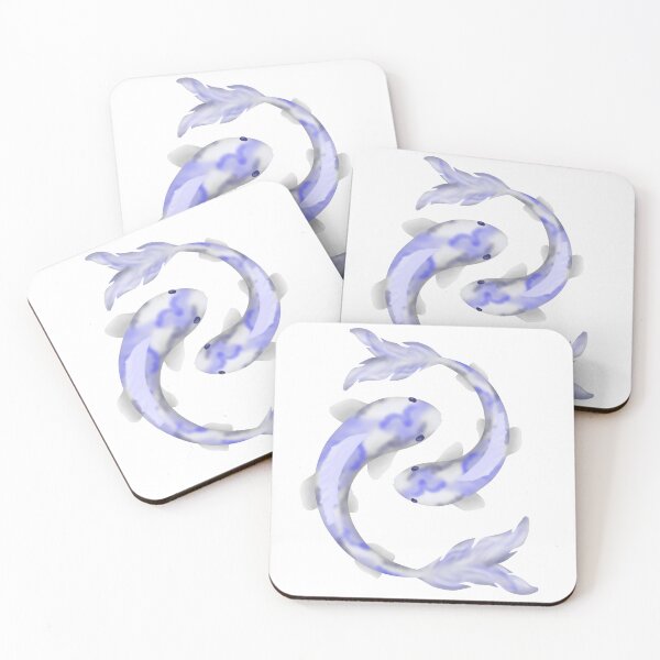 Item preview, two playful blue koi carp designed and sold by octo-PS.