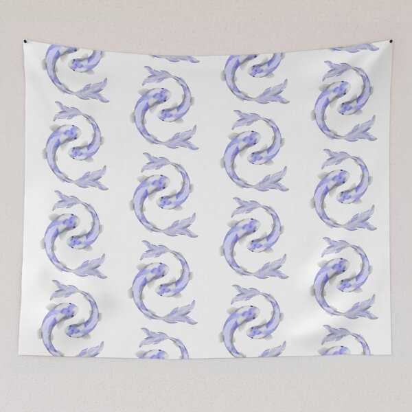 Item preview, two playful blue koi carp designed and sold by octo-PS.