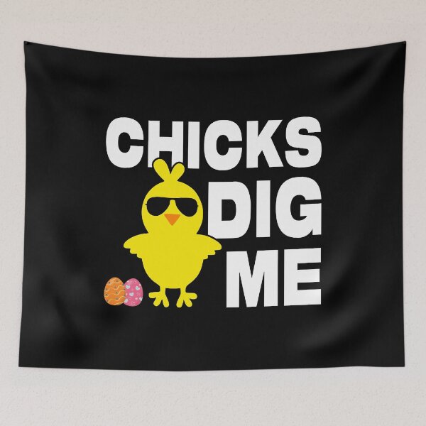 Item preview, Chicks Dig Me Men Boys Funny Easter Egg Hunting designed and sold by haselshirt.
